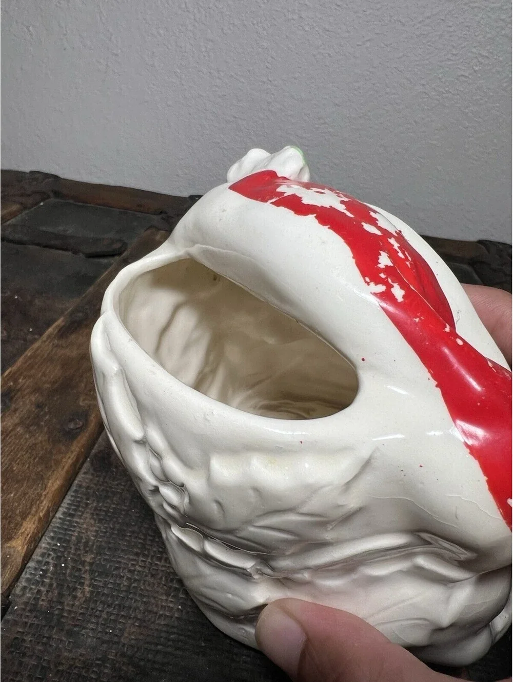 Rare Vintage Winking Santa Planter 1957 Conrad Ceramics